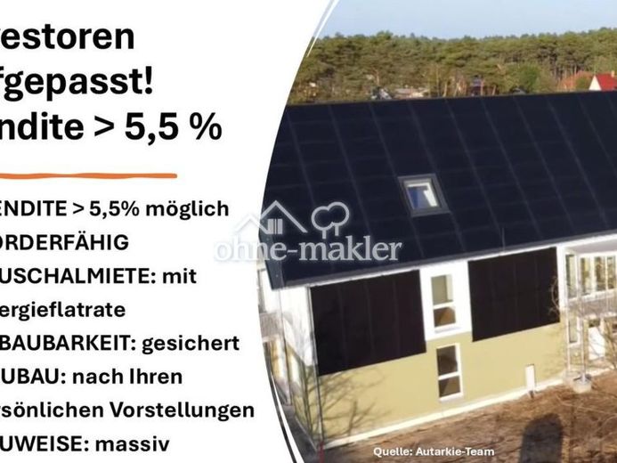 INVESTOREN aufgepasst – RENDITE > 5,5% – Grundstück für 4er RH oder MFH ca. 600 m² WF für 399.000 € – Foto 1