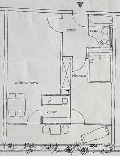 Appartamento di 2 locali a Haidhausen – Grundriss