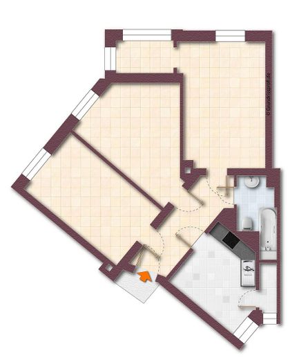 Grundriss unmöbiliert