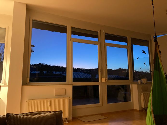 Sonnenuntergang auf dem Sofa