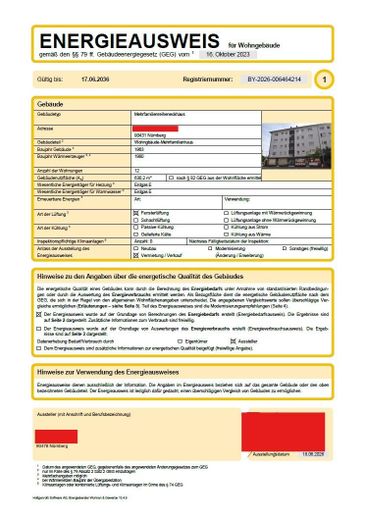 Komisyonsuz özel satış: Nürnberg-Eberhardshof'ta tamamen kiralanmış konut ve işyeri binası – Energieausweis
