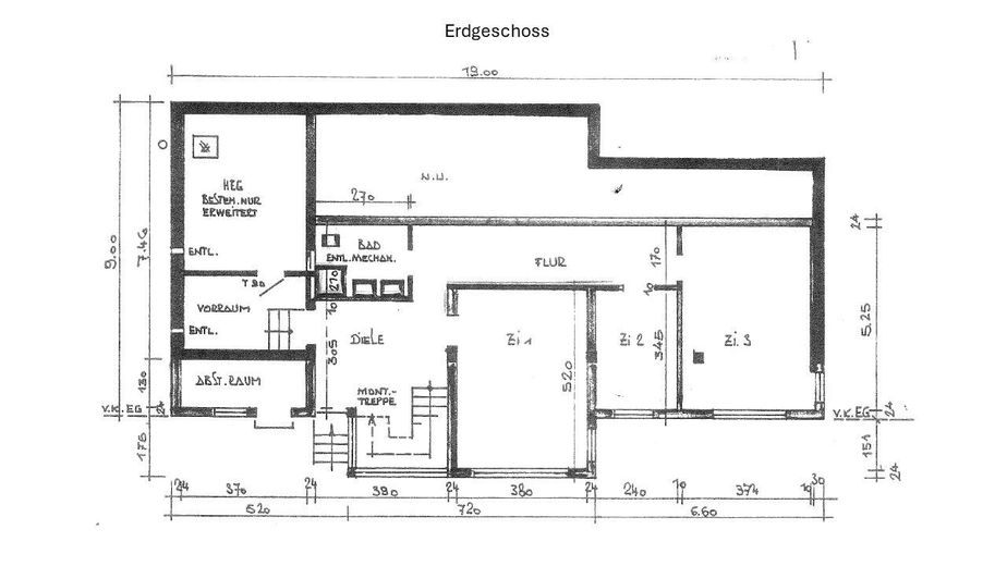 Detached house with panoramic views of Basel in Inzlingen – Bauplan EG