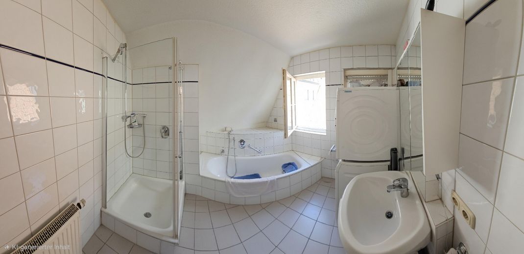 Meraviglia urbana degli spazi: maisonette di 4 locali inondata di luce nel cuore di Öhringen (senza provvigione!) – Bad / 1. OG