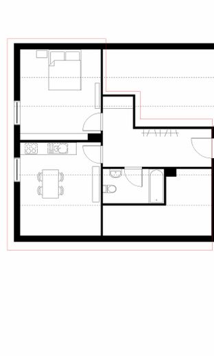 Sehr schöne renovierte Dachgeschoss-Wohnung 1,5 ZKB – Foto 4