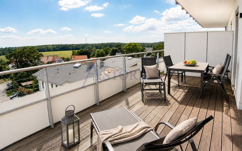 Exklusives Penthouse mit Ostsee- und Boddenblick - für Selbstnutzung 
oder Kapitalanlage – Dachterrasse