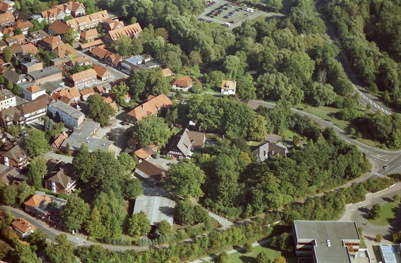 Goßzügige Wohnung für 2 Personen auf dem Strampenhof im Herzen von Bad Bevensen – Luftbild vom Strampenhof