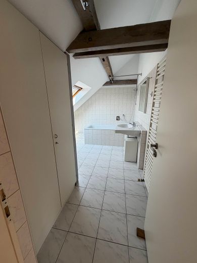 Provisionsfrei! Wohnung mit Loftcharakter am Kurpark – hell, 2,5 Zi., EBK, HMS, Glasfaser – Badezimmer