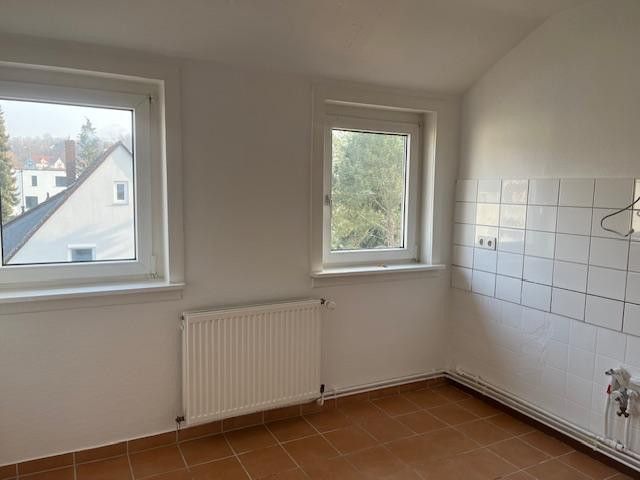 Lichtdurchflutete charmante 3 Zi-DG-Whg. renoviert-in bester grüner Lage - – Küche mit Fenster 