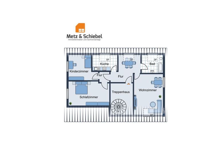 Renditestarke Kapitalanlage! MFH (4 Parteien) in Top-Zustand in Waldrandlage von Wiesbaden Naurod!!! – Grundriss DG