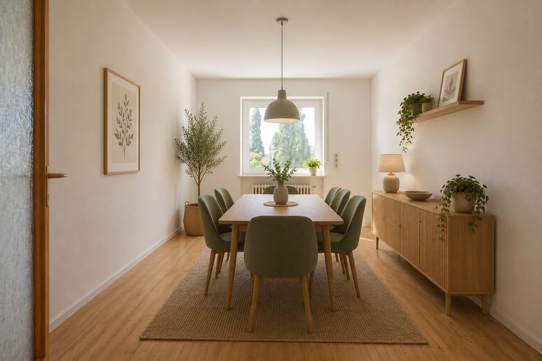 4 locali | Piano terra| 110,63 mq a Krumbach (W2) – Virtuell möbliert
