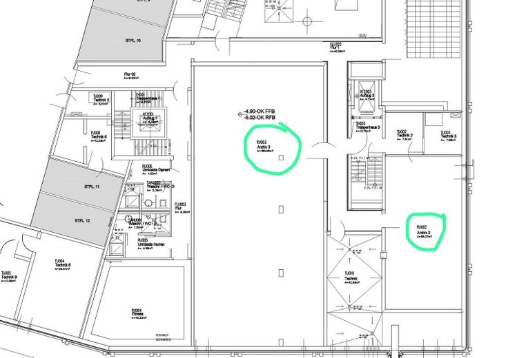 Attraktive Lagerfläche im Zentrum von Gießen zu vermieten – UG Grundriss