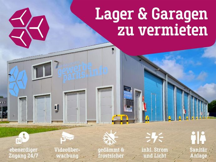 Magazzino capannone commerciale garage deposito a Reinfeld vicino a Lubecca, autostrada A1 – Gewerbepark Reinfeld A1 Lübeck