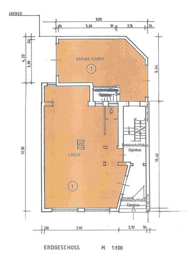 Grundriss / Laden & Lager