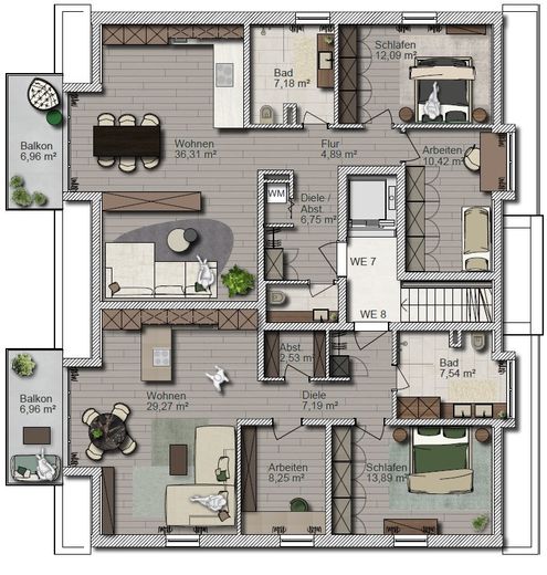 Exklusives Neubauprojekt Heuglinstr. 32 – Dachgeschoss