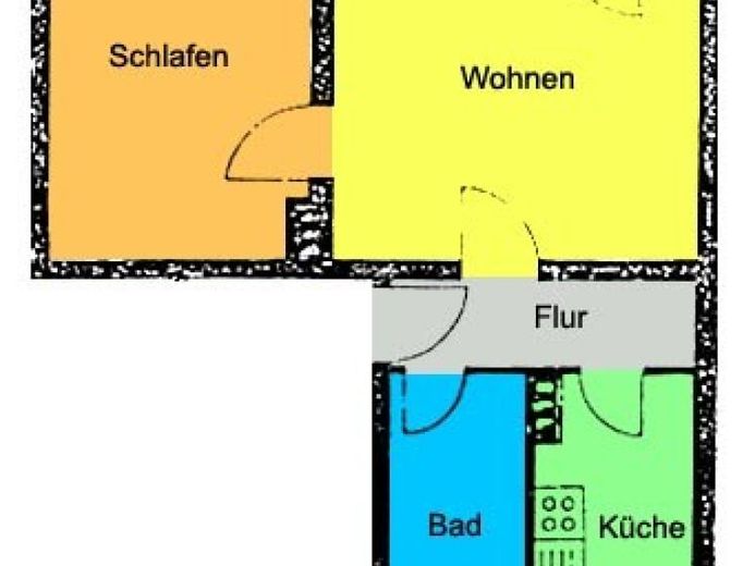 Gemütliche Wohnung mit Loggia! Tageslichtbad! – Foto 1