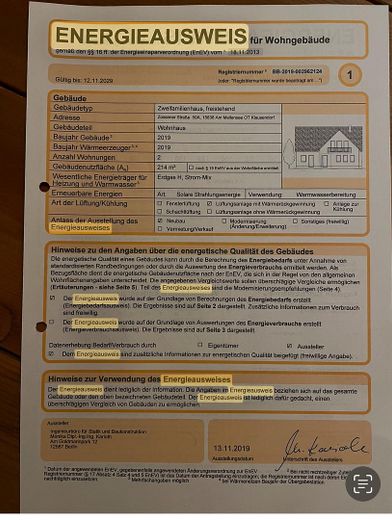 Energieausweis S.1
