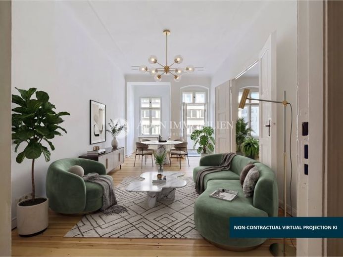 BEZUGSFREI: 3-Zi.-Altbauwohnung, Balkon, Stuck, Dielen für den individuellem Gestaltungsspielraum! – Foto 1
