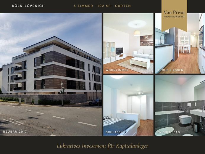 ARCHITEKTEN-DESIGN: 3-Zi-Gartenwohnung | 2 Bäder | 102 m² Luxus & S-Bahn-Anbindung – ARCHIT.-DESIGN: 3-Zi-Garten-Wh
