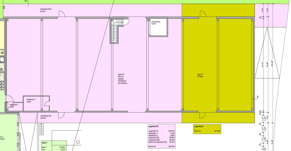 Teilbereich Halle 240 m²