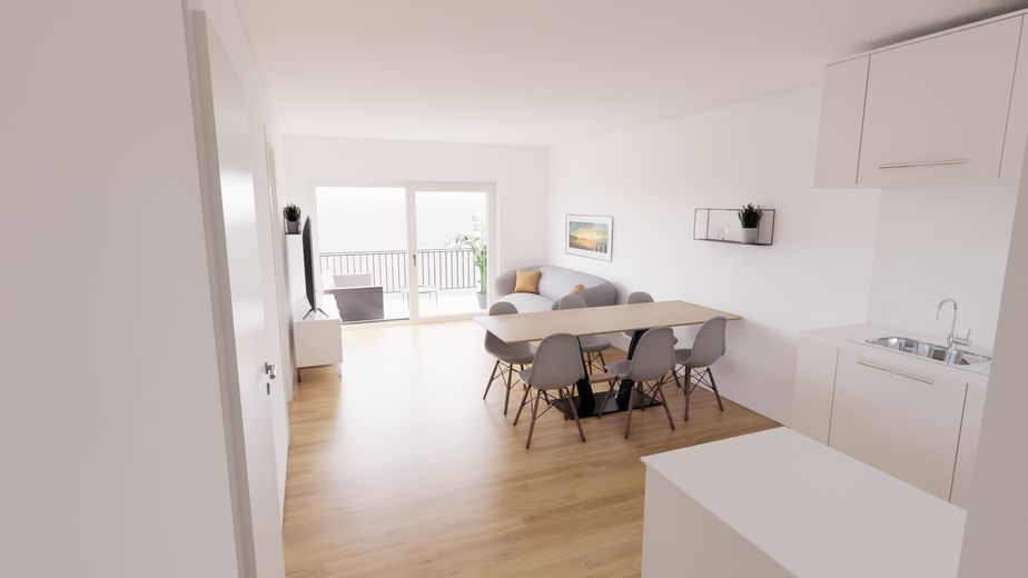 2-Zimmer-Whg. Wohn-/Essbereich