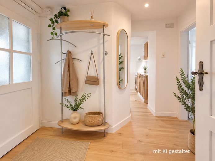 Beste Innenstadtlage in der Altstadt -Bezugsfreie 3 Zimmer Wohnung +++Ohne Maklerprovision +++ – Eingangsbereich _ KI generiert