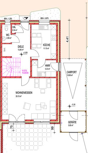 Erdgeschoss Grundriss