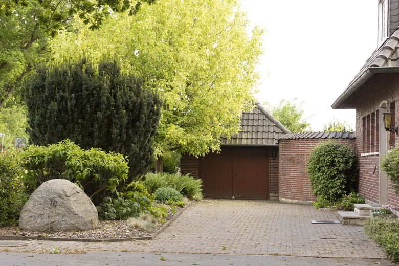 Ansicht auf die Garage