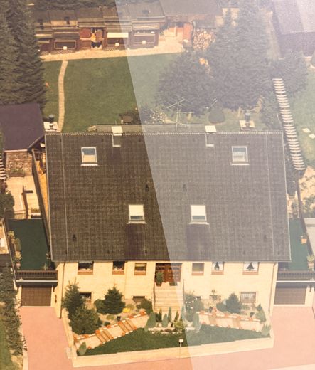 Verkehrsgünstig und ruhig wohnen am Rand des Ruhrgebiets – Luftbild aus den 1990er Jahren