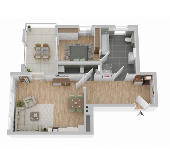 Grundriss der Wohnung