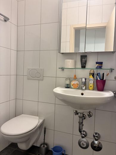1-Zimmer Appartement in Frankfurt Sachsenhausen | Balkon | Möbliert | Leerstehend – Bad 1