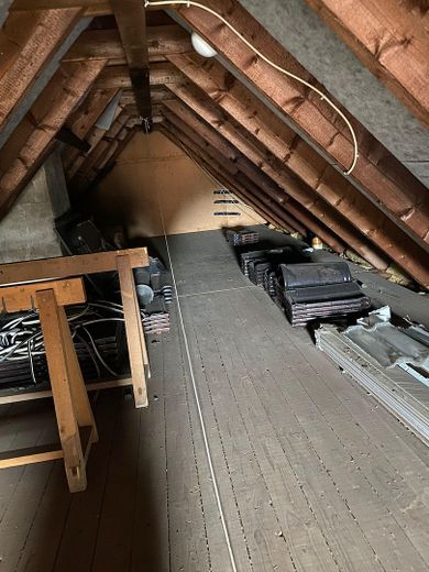 Bisher ungenutzter Dachboden