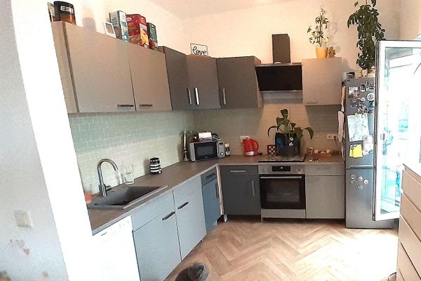 светлая 3-комнатная квартира с большим балконом и опциональной встроенной кухней