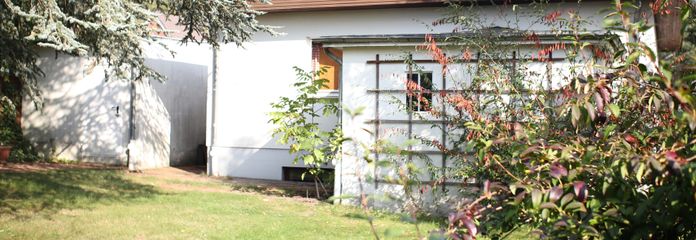 Hausansicht vom Garten