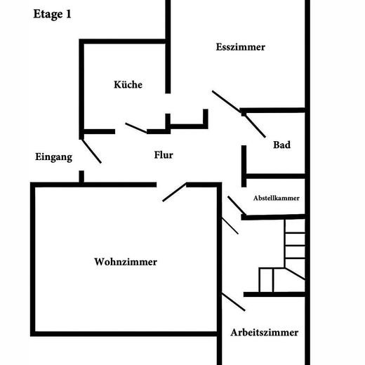 Modern dubleks daire, sakin konumda – balkon ve garajlı – Etage 1