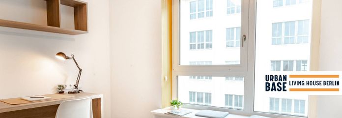 Modern living with URBAN BASE Berlin: Furnished student-room near HTW & Spree – Ansicht I: Wohn- und Schlafbe…
