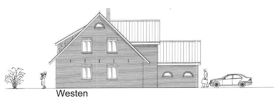 Landhaus "Rose Garden" direkt vor Sylt zu verkaufen! – Ansicht Westen