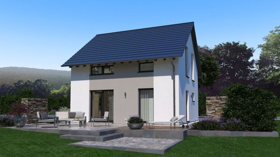 Licht, Luft, Lebensqualität: Designstarkes Einfamilienhaus für Anspruchsvolle. – Ansicht Garten
