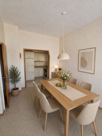 Charmantes Einfamilienhaus mit traumhaftem Südgarten, Wintergarten und Doppelgarage – Küche KI