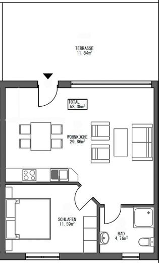 Grundriss Ferienwohnung