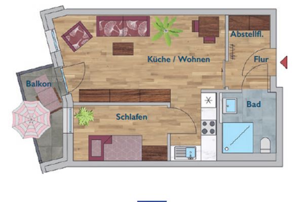 Erstbezug! Charmante Neubauwohnung mit Balkon, schicker EBK und Lift!