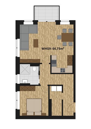 Betreute Wohnanlage Weseke – Kapitalanlage mit Zukunft – Wohnung mit 64,73 m2