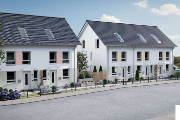 Casa a schiera di testa secondo lo standard KFW40-QNG in posizione comoda per i trasporti a Rüdesheim