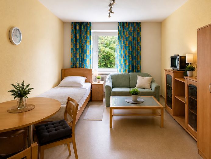 Attraktive Kapitalanlage mit hoher Rendite mit Stellplatz,EBK und Keller – Wohn- und Schlafzimmer
