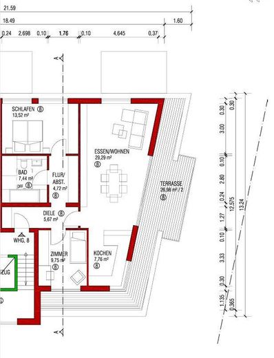 Grundriss Penthouse