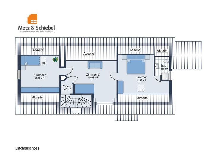 Rarität! Familienhaus in Mz-Finthen! Viel Charme &amp; Platz für eigene Ideen! Innenhof, Anbau,Scheune.. – Haupthaus DG