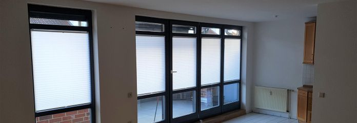 Blick auf die Fensterfront