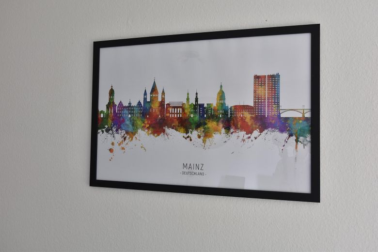 Wandbild Skyline Mainz