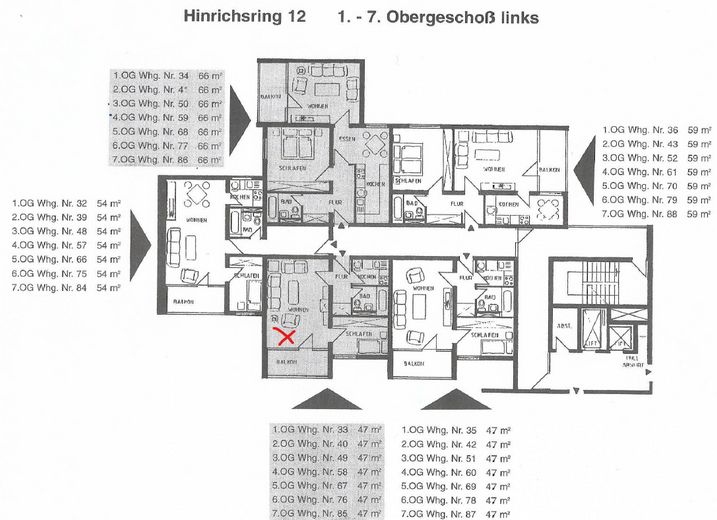 Übersicht Lage Wohnung