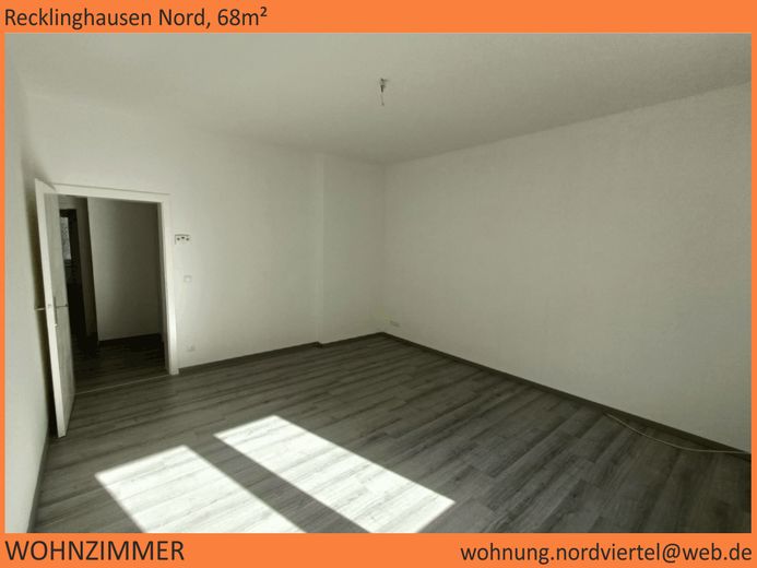 Nordviertel, schöne 68m²-Wohnung im 1.OG, saniert – Wohnzimmer