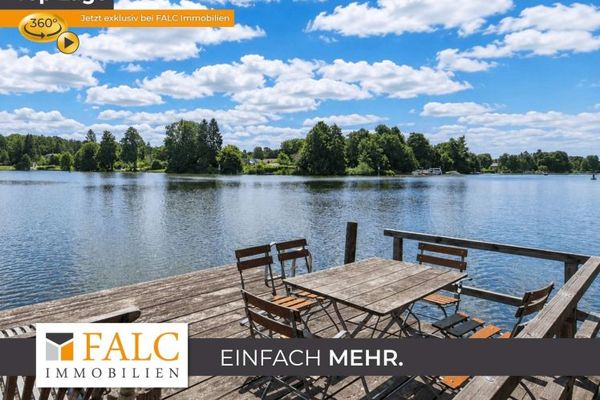 **Exklusives Wassergrundstück mit zwei Stegen**- FALC IMMOBILIEN